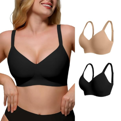 MamaLuxe™ 3-Pack Seamless Nursing Bras | Soft Wireless Maternity & Breastfeeding Bras for Moms